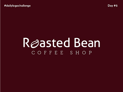 Roasted Bean - #dailylogochallenge - Day 6 6 ai bean coffee dailylogochallenge day design roasted shop