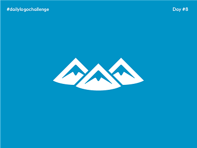 Mount Blanco - #dailylogochallenge - Day 8 8 blanco dailylogochallenge day mount quicksilver resort ski skiing vector