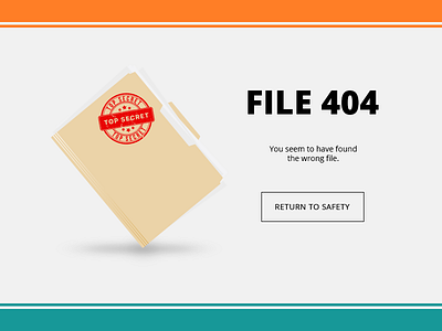 404 Page - Daily UI Challenge - #008