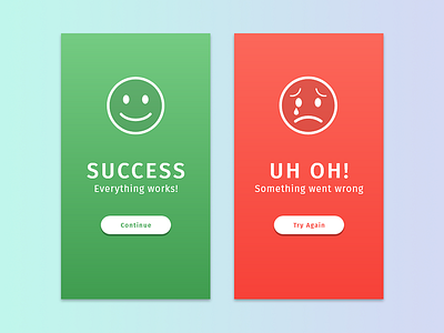 Flash Message - Daily UI - #011 by Andy Buckle on Dribbble