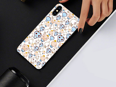 A phone case design illustrator，ps