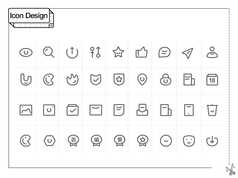 ui.cn app icon design illustration app,ui sketch icon