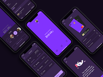 Wildcard Dark Mode app design dark mode fintech minimal ui