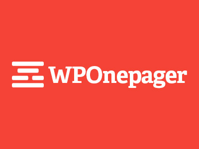WPOnepager Logo builder page builder wordpress