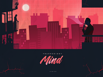 Trapped Mind aesthetic illustration