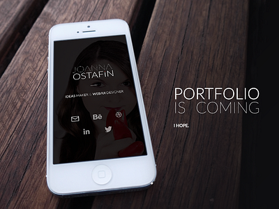 New portfolio is coming... but now I have only a splash :( design mobile portfolio responsive web webdesign website