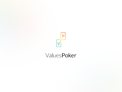 ValuesPoker - logo blue cards gradient green infinity logo poker red values