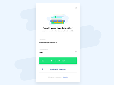 Sketch Daily UI #001 - Sign up 001 book dailyui log in mobile sign in sign up sketch