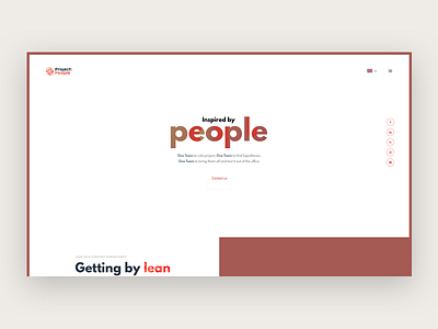 ProjectPeople.pl - new website or not? company homepage landing page portfolio typography website white