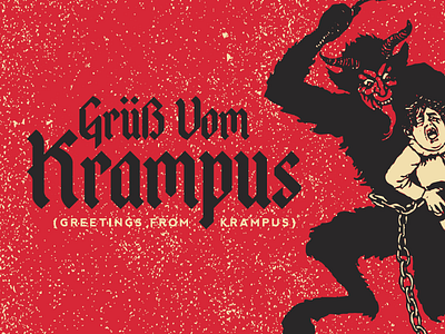 Krampus Card christmas christmas card concept krampus