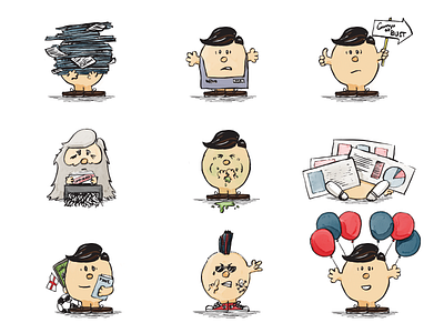 Mr. Kyle book illustration brush pen hand drawn illustration mr. men watercolor watercolour