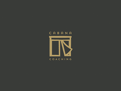 Cabana Coaching Concept beach branding cabana hut logo tent