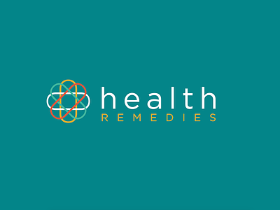 Health Remedies Logo branding flower health logo natural supplements vector wellness