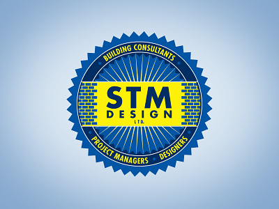 STM Design Ltd. bricks construction logo retro seal