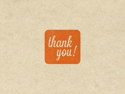 Thank You! icon lavanderia lost type retro thank you vintage