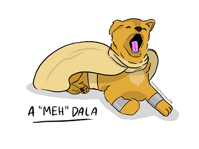 A “meh” dala amidala dogs illustration may the 4th may the fourth be with you padme padme amidala pet illustration procreate star wars star wars day