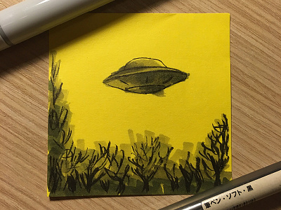 I want to belive draw marker mulder scully ufo xfile