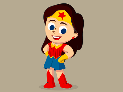 Wonder Woman 2d cartoon woman wonder