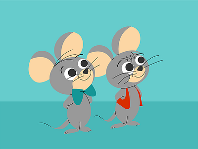 Pixie and Dixie 2d animation cartoon character hanna barbera mouse pixie dixie