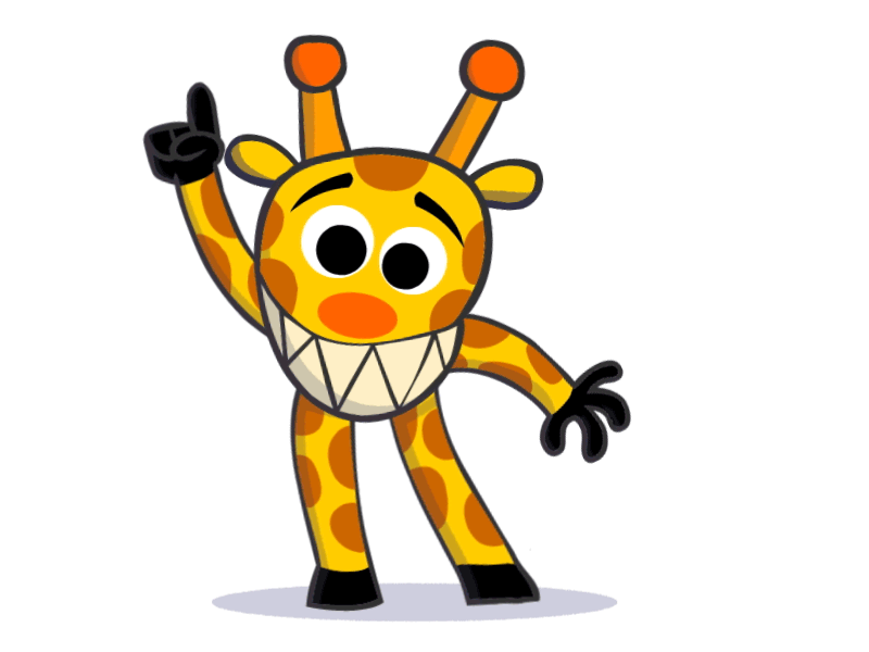 Giraffe Saturday Night 2d animation cartoon giraffe