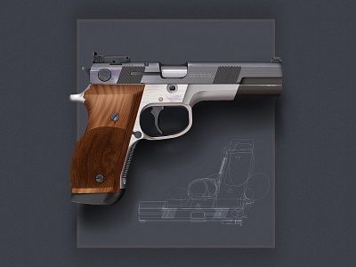 handgun handgun illustration