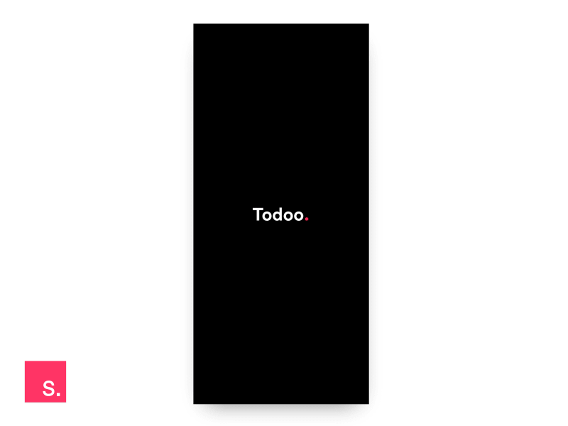 Todoo - todo list manager animation app cards dark invision ios minimal mobile prototype todo ui ux
