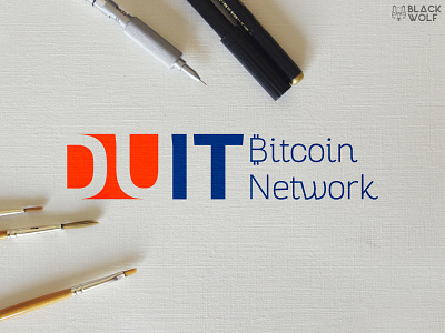 Du It Bitcoin Network adobe illustrator bitcoin black wolf creative du it du it bitcoin network ico india logo logo design network