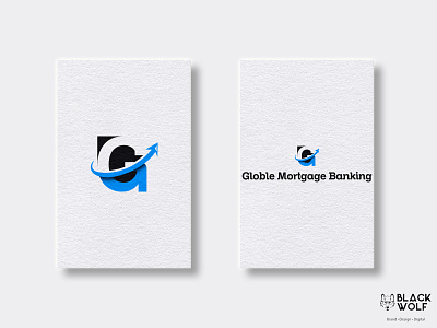 Globle Logo adobe illustrator black wolf blue black branding creative graphics design logo logo design
