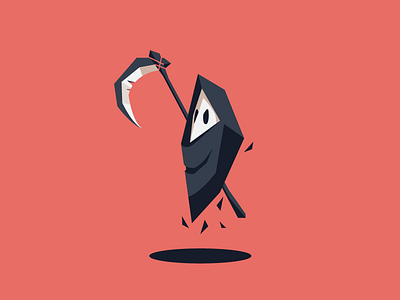 Ghost boo character design dead ghost illustration reaper