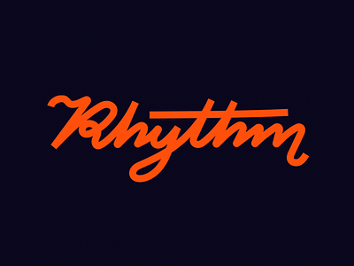 Rhythm Lettering Logo