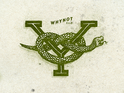 Why Not pt. 2 badge collaboration design graphic lettering logo logotype retro simple typography vintage