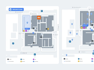 Wayfinding App Design clean ui dashboard design floor plans flooring location location app location pin location tracker map map design mapping mapple maps modern proection way wayfinding web app