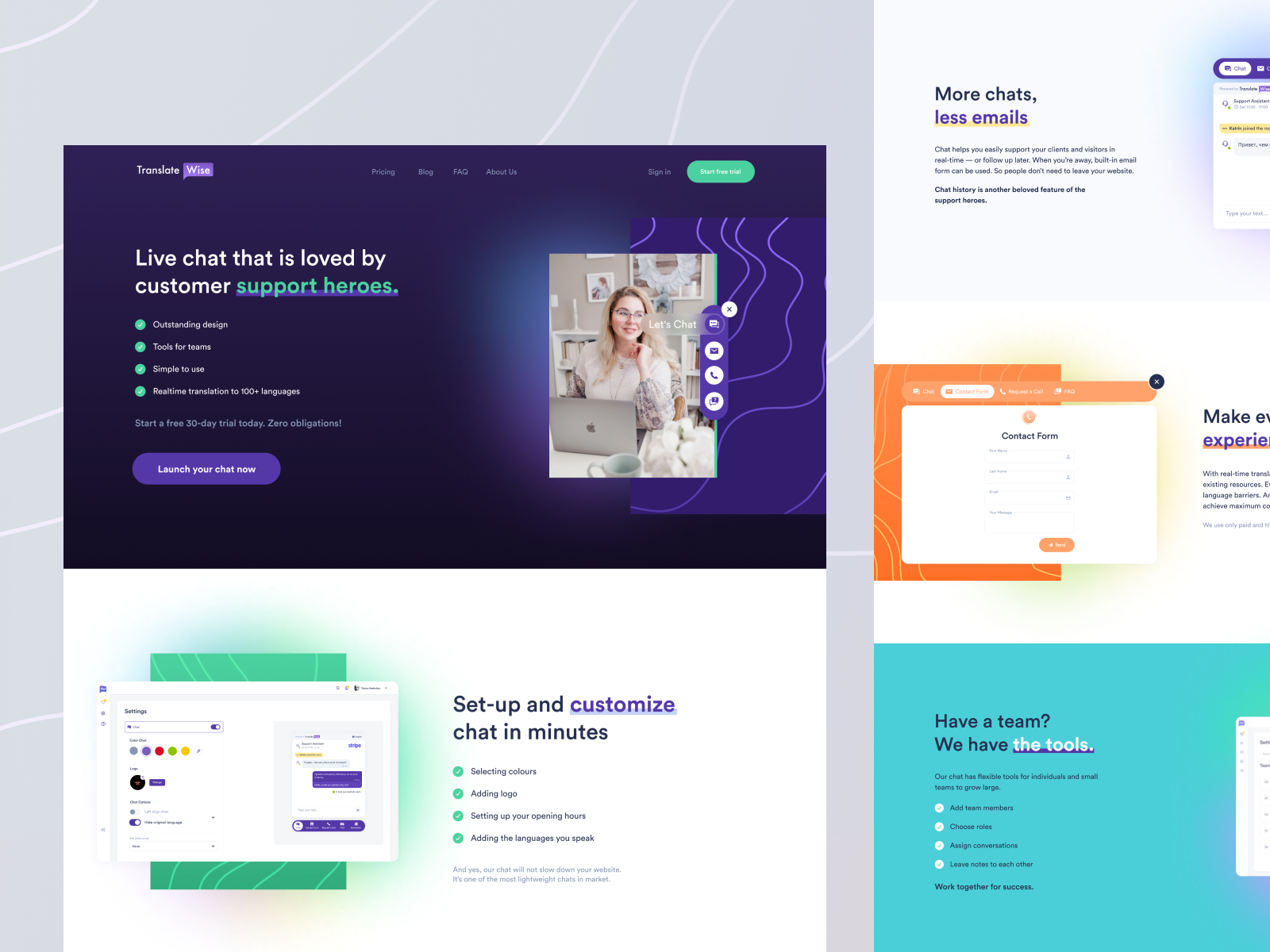 Website Design for Chatbot Web Application by Denys A☘️ on Dribbble