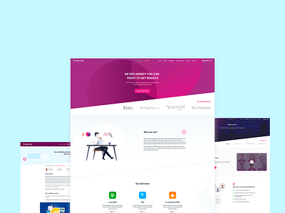 SEO Agency Landing page abstract abstraction banner clean illlustrations illustrations landingpage modern seo seo agency seo company seo optimization seo services webdesign