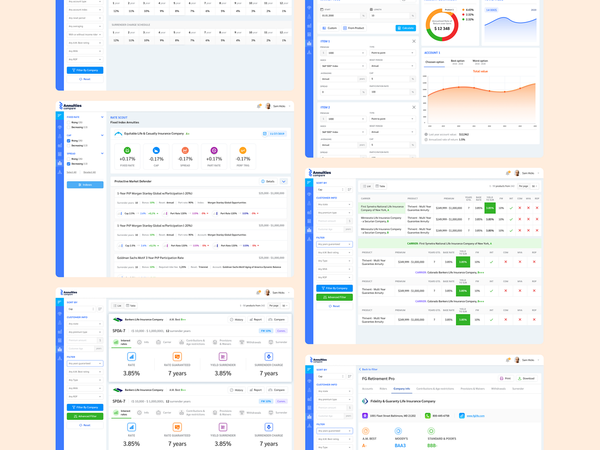 Table UI designs, themes, templates and downloadable graphic elements ...