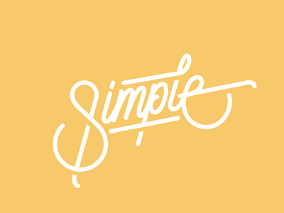 Simple lettering