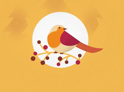 Birdie autumn bird bird logo branding cute design illustration illustrator logo vector vector art
