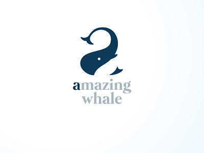 Amazing Whale brand identity daily logo challenge letter logo logo whale