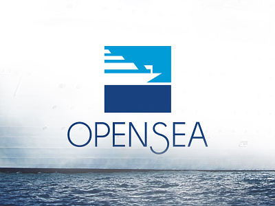 Opensea boat brand identity daily logo challenge logo design minimal sea vector art