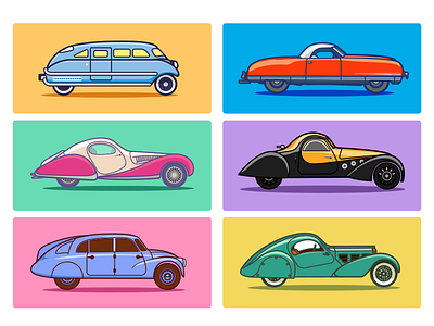 Retro car icons car icon retro