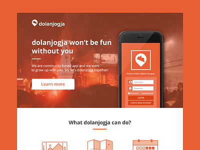 Dolanjogja Landing Page App