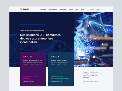 Sylob - ERP Software b2b erp erp software industrial software user interface userinterface webdesign