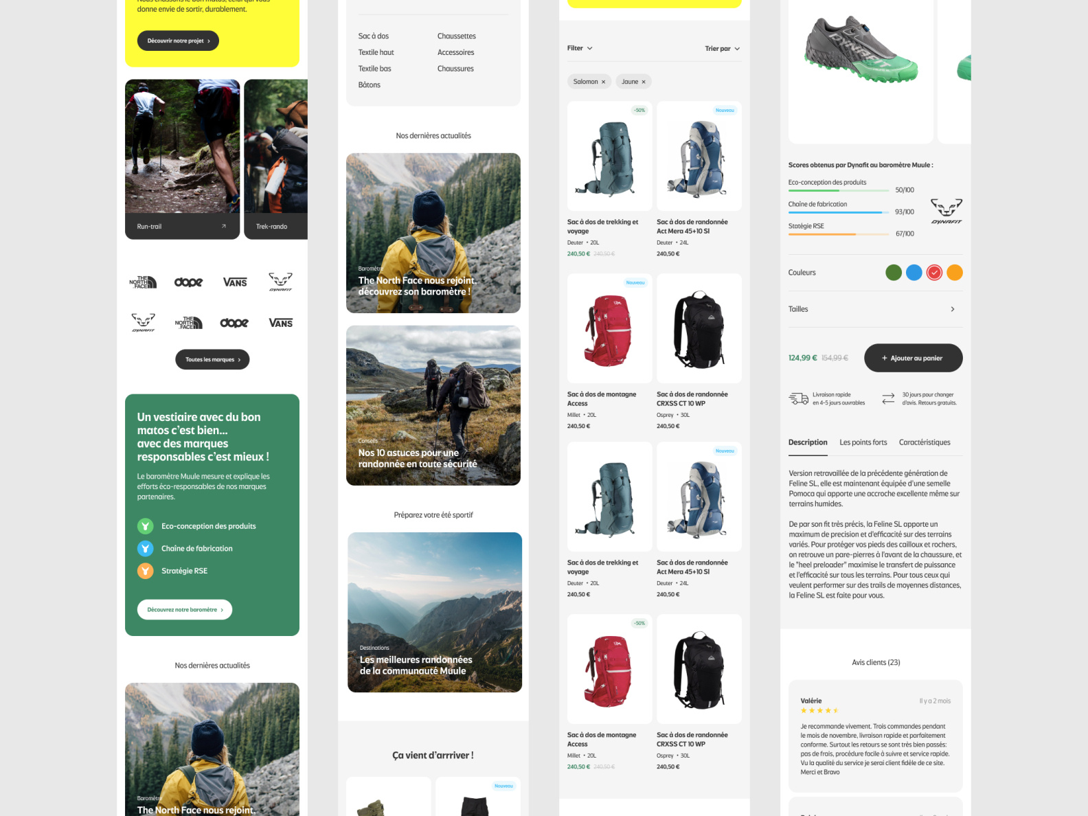 Outdoor gear Online retailer by Ultrō on Dribbble