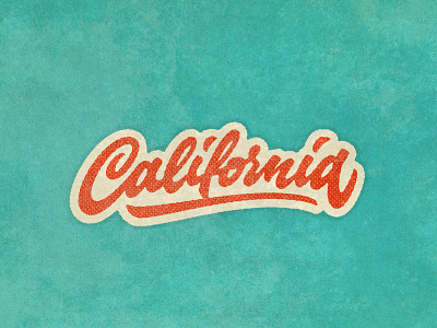 California Lettering brush california graphics grunge handwritten retro script tee type typography usa vintage