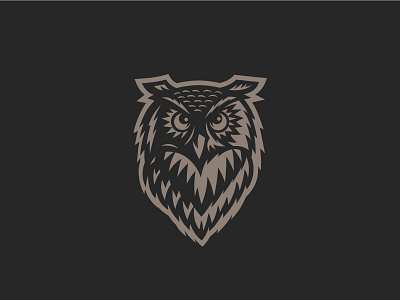 Night Owl bird bold graphic illustration linocut logo mark owl solid symbol woodcut