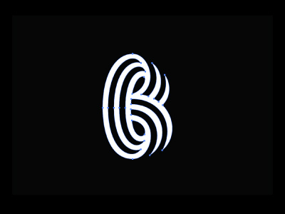 Lettermark B mark minimal minimalistic simple solid strong symbol