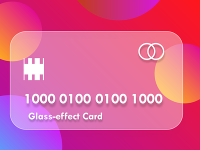 Glass-effect Card