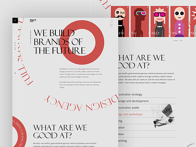 PACT.media agency animation art business design desktop illustration ui ux web design website