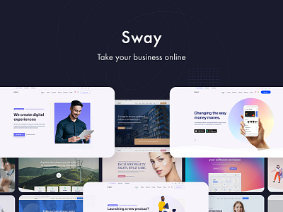 Sway - WordPress Theme with Page Builder agency blog business creative ecommerce homepage landing page one page portfolio responsive web design webdesign website design woocommerce wordpress wordpress theme wordpress themes