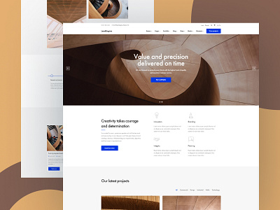 Architecture architect architectural architecture clean design landingpage minimalism minimalist theme design webdesign website design wordpress theme